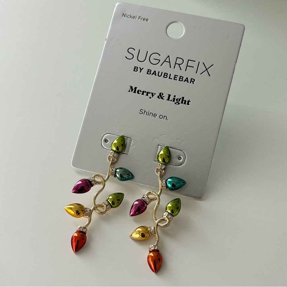 SUGARFIX x BAUBLEBAR | Merry and Light Holiday Earrings NWT